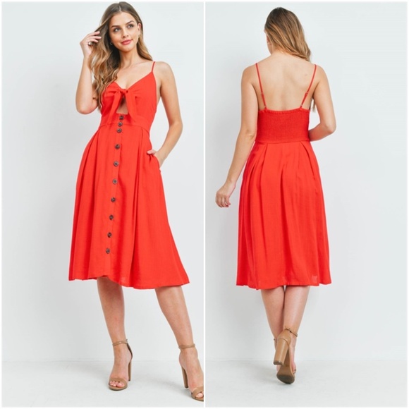 #34 Girly & Flirty Little Red Dress - Picture 2 of 14